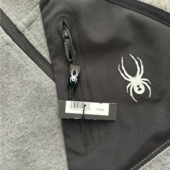 Men’s Spyder Heavyweight Pullover ProWeb Active 1/4 Zip Hoodie - Picture 6 of 15